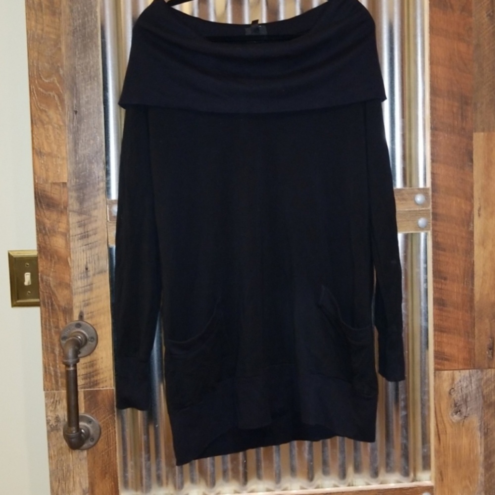Black cowl neck tunic XXL